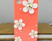 iphone case   flowers case  iPhone 4 case iPhone 4s case iPhone cover   14 color choices