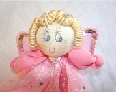 Pink Angel . Centerpiece, Cake toper , Decoration, Doll.  Party, 1st communion, Baptism, Confirmation, Christianity