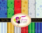 Papers Buy 2 get 1 Free Papers Xmas Stars backgrounds Merry Christmas Colorful digital paper pack DIY Personal & Commercial Use pf00051-2