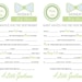 Baby Shower Mad Libs and Wishes for the Mom to Be- Little Gentleman and Bowties