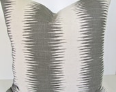 THROW PILLOWS 16x20 or 12x20 ikat Throw Pillow Covers Lumbar Gray Decorative Throw pillows Grey Home and Living
