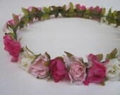 flower headband // floral // pink // cream