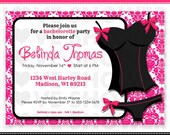 Bachelorette Party Bridal Shower Lingerie Shower Invitation - 5x7 4x6 - Printable - Digital - Print Your Own - PDF JPG