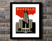 Buffalo City Hall Circa 1931 Digital Print - 11x14