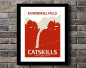 The Catskills Kaaterskill Falls NY Digital Print - 11x14