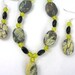 Yellow turquoise Necklace and Earring set