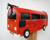 Orange Bay Window Single Color Volkswagen Bus Mailbox by TheBusBox Custom made - Choose your color - BayBusBox