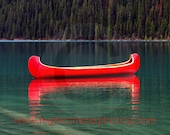 Photography Print of "Lake Louise Canoe"