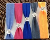 Small Silver Flower Elastic Hair Ties (and Bracelets)