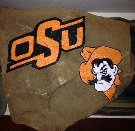 OSU Hand Painted Decorative Rock