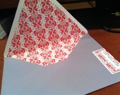 Envelope Liners, Custom Patterns and Colors, Perfect for Wedding Invitations, Baby Showers, Party Annoucements, Thank You Cards and More