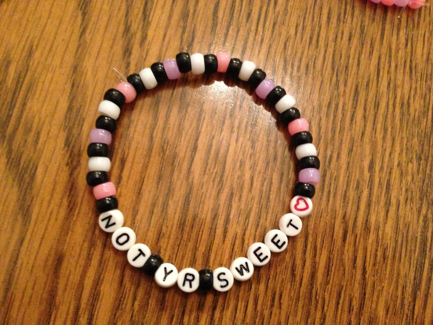 Not Your Sweetheart Bracelet - Feminist Kitsch