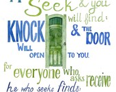Matthew 7:7-8 - print 8.5x11