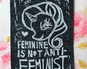 DENIM Feminine Is Not Anti-Feminist Patch featuring Rarity- My Little Pony