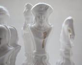 Chess piece - The King from English fine bone china and real gold
