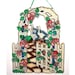 ORNAMENT - Rose Garden Trellis & Geese On Cobblestone Walk- Acrylic - Red - Blue - Pink - Green - White -Hand Stained Home Decor