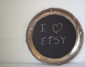 Vintage Chalkboard, Kitchen Chalkboard, Chalkboard Tray, Upcycled Message Board