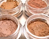 4pc Mineral Foundation Sample Set Mineral Makeup - Pure Natural Vegan Makeup