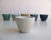 Ristretto ceramic cup Bone white wheel thrown pottery Espresso cup Kitchen serving - made to order