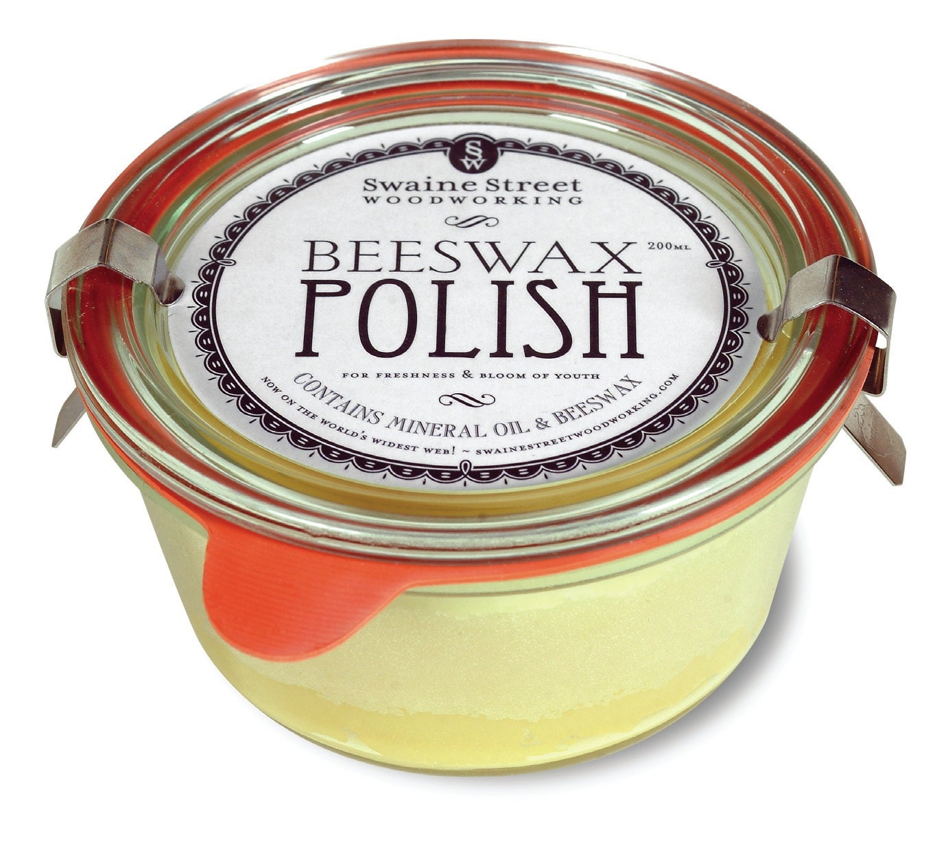 Swaine Street Woodworking Beeswax Polish (200ml) for Cutting Boards and Wooden Kitchen Impliments