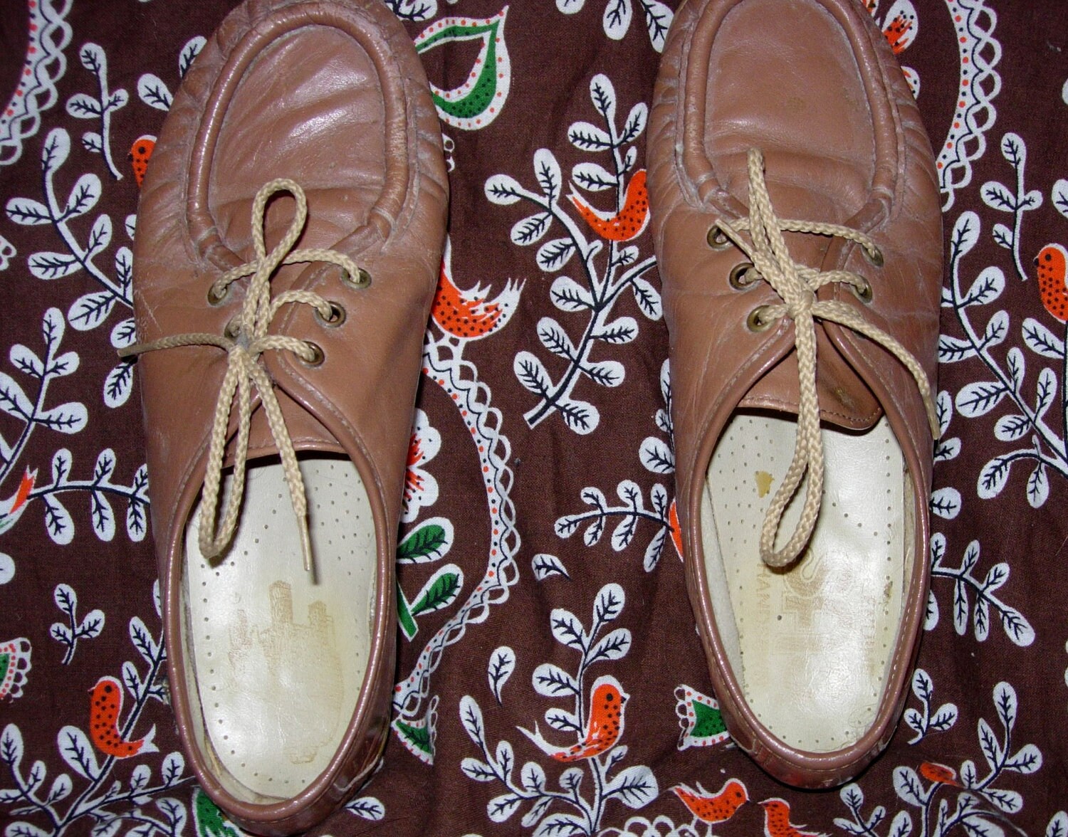 brown wedge oxfords