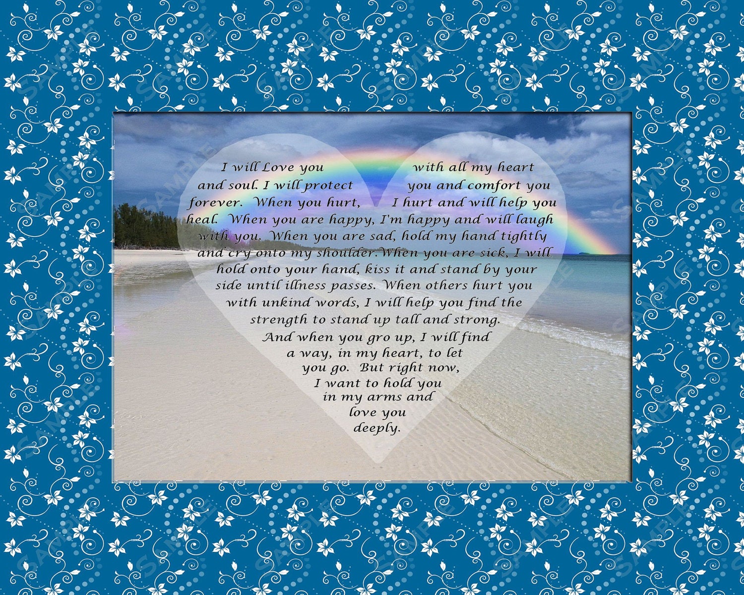Love Poem for Baby Boy Gift for The Nursery INSTANT DOWNLOAD
