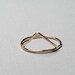 trilateral number one. 14k gold filled triangle ring.
