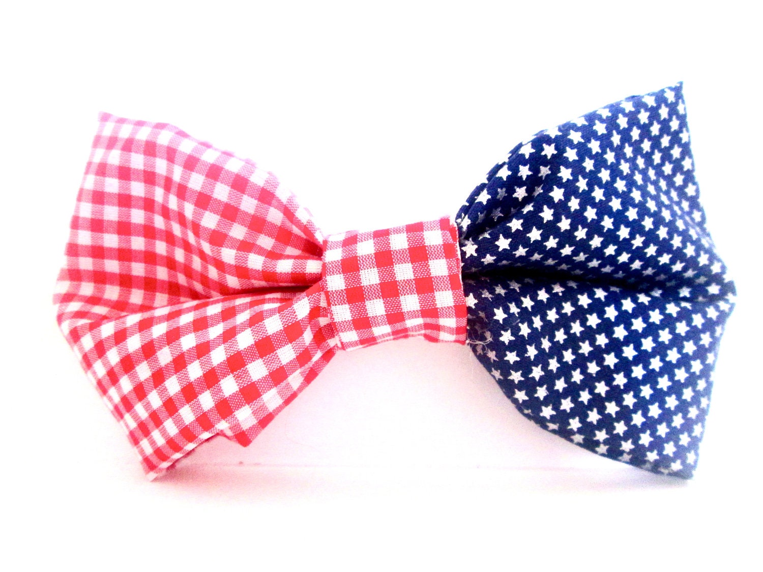 Patriotic Stars & Stripes American Flag Hair Bow