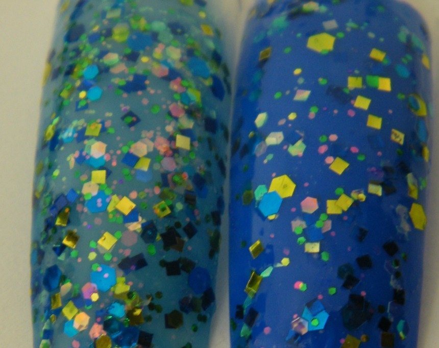 Fantasea: hand mixed glitter nail polish Full size .5 oz. Coco Allure