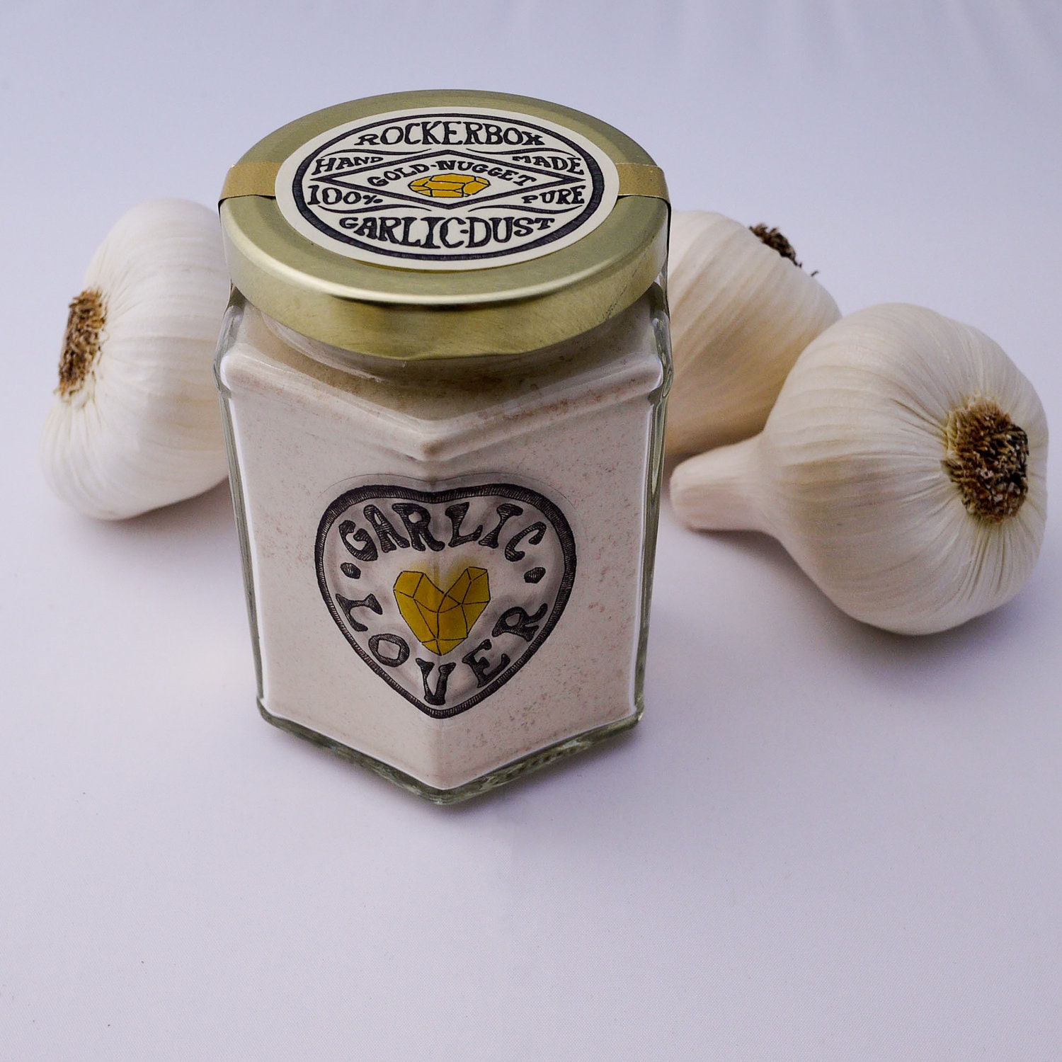 Gourmet Garlic Powder, Garlic Lover's Size - 12 oz total - RockerboxGarlic