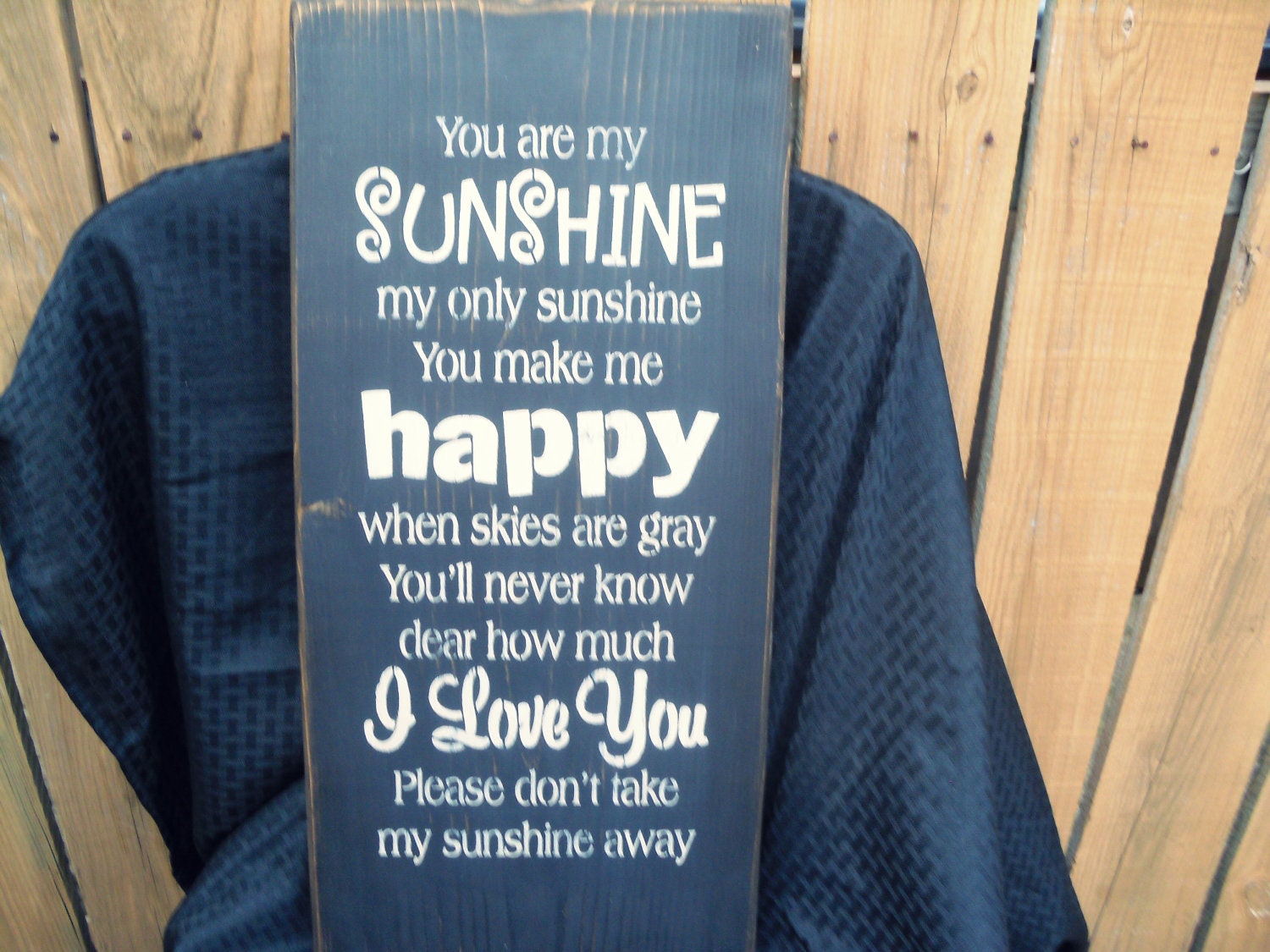 wooden sign, wall decor, you are my sunshine, subway art, wall hanging