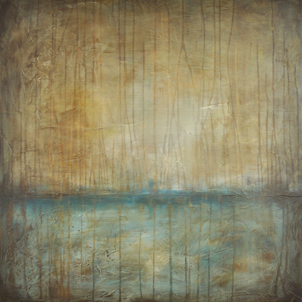 Large Painting - Custom Made Original Painting - 24 x 24 Inch - Abstract Landscape