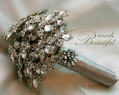 DEPOSIT LISTING   Platinum Brooch Bouquet Custom Made Just For You