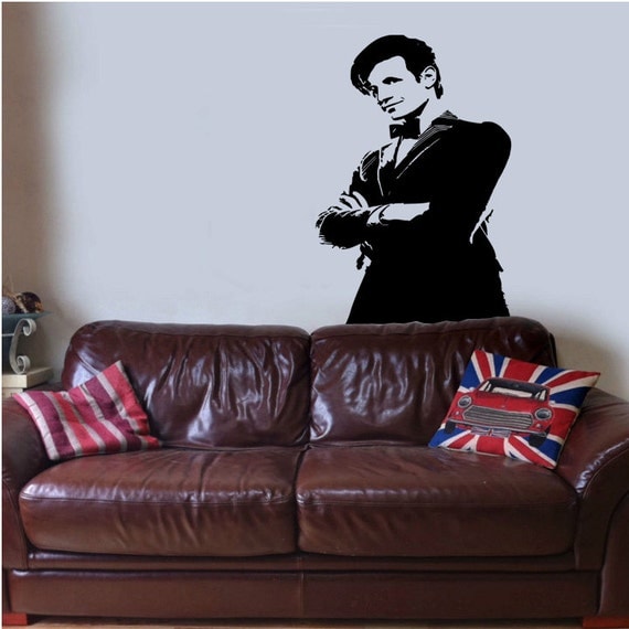 Doctor Who - Matt Smith (11th doctor) Portrait Kids Vinyl Wall Sticker Decal Art Transfer Graphic