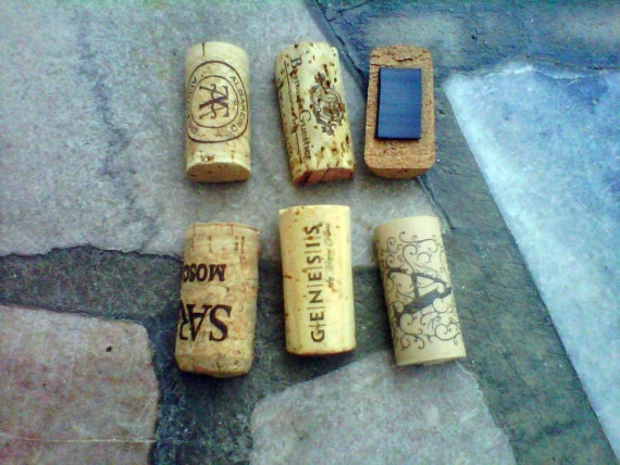 Set of 6 Cork Magnets