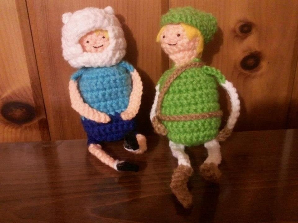 Legend of Zelda x Adventure Time Link Crochet Amigurumi - made to order