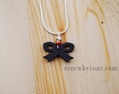 Wood Bow Necklace