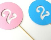 3.5 inch Circle Number Centerpieces