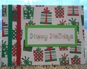 SET OF 6 Handmade Christmas Holiday Cards