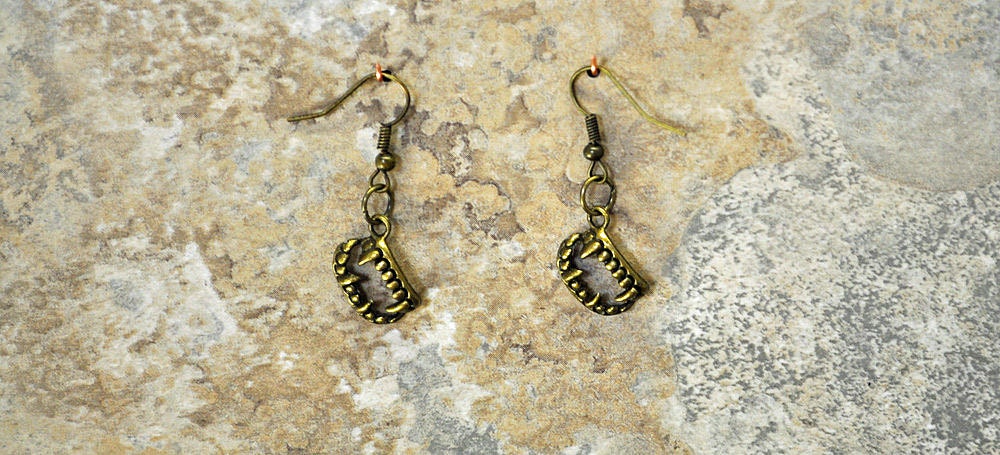 Love Bites Vampire Fang Earrings Dangle