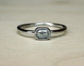 Rose Cut Diamond Engagement Ring
