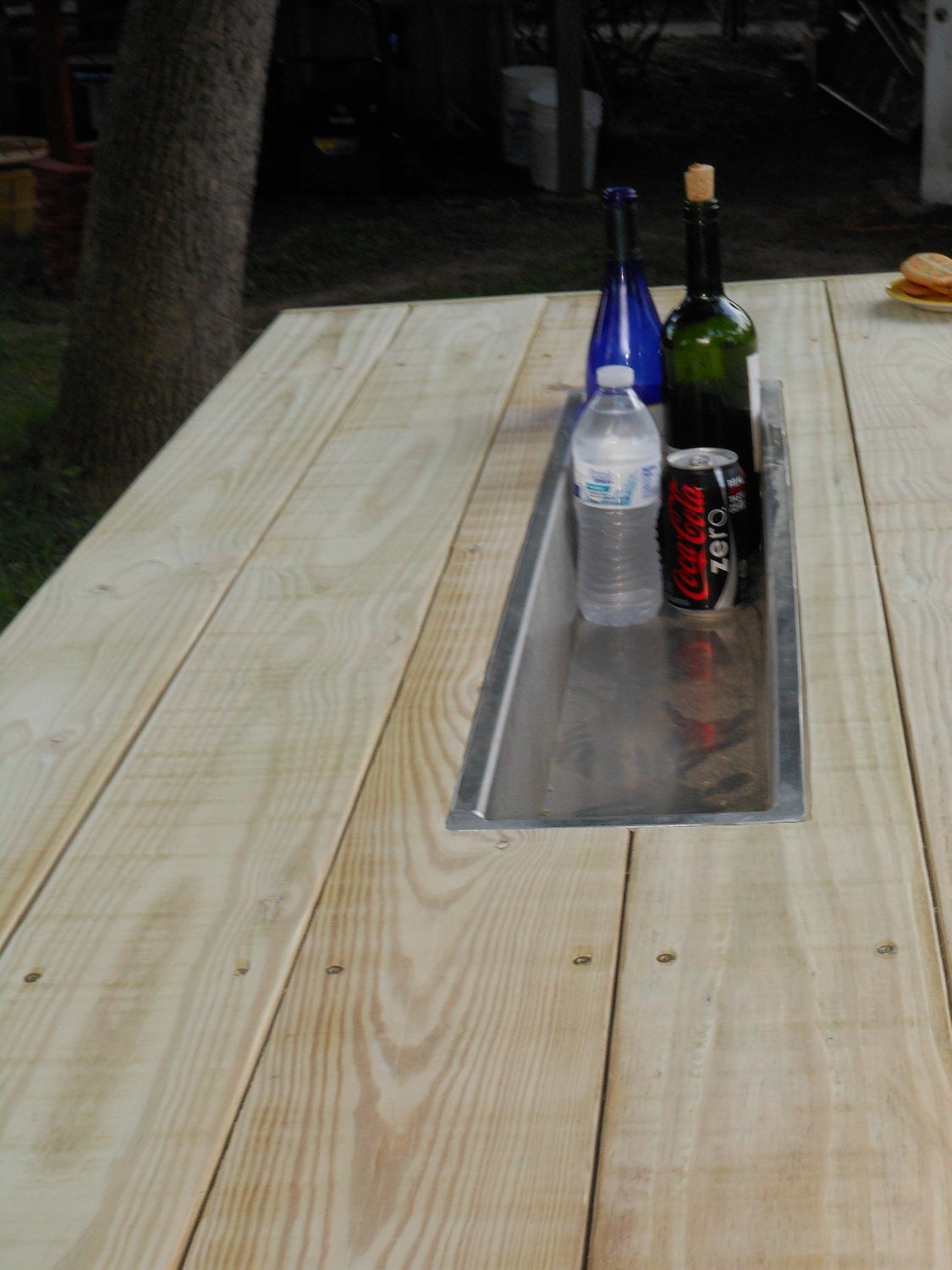 Picnic Table with Trough
