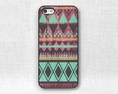 iPhone 5 Case, iPhone Case - Tribal Wood - 009a