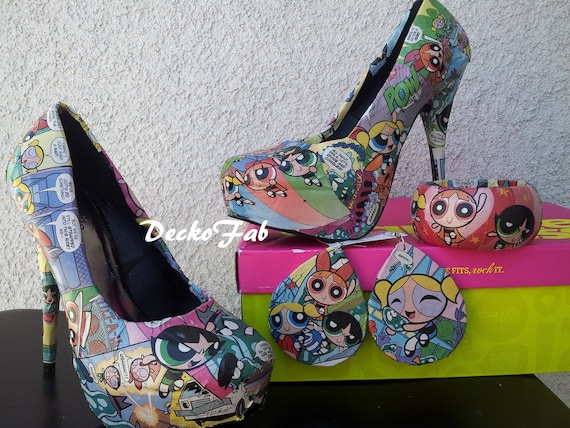 Power Puff Girl High Heel Pumps