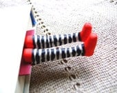 Striped socks bookmark- Wicked witch socks bookmark- Wicked witch bookmark- Inspired by Wizard of OZ- gift for kids, him, her