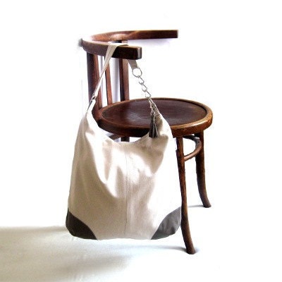 Tote bag purse leather canvas shoulder bag large travel bag grey beige recycle school bag beach bag