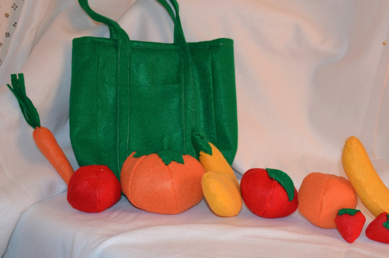 Handmade Felt Farmers Market Toy Set SALE