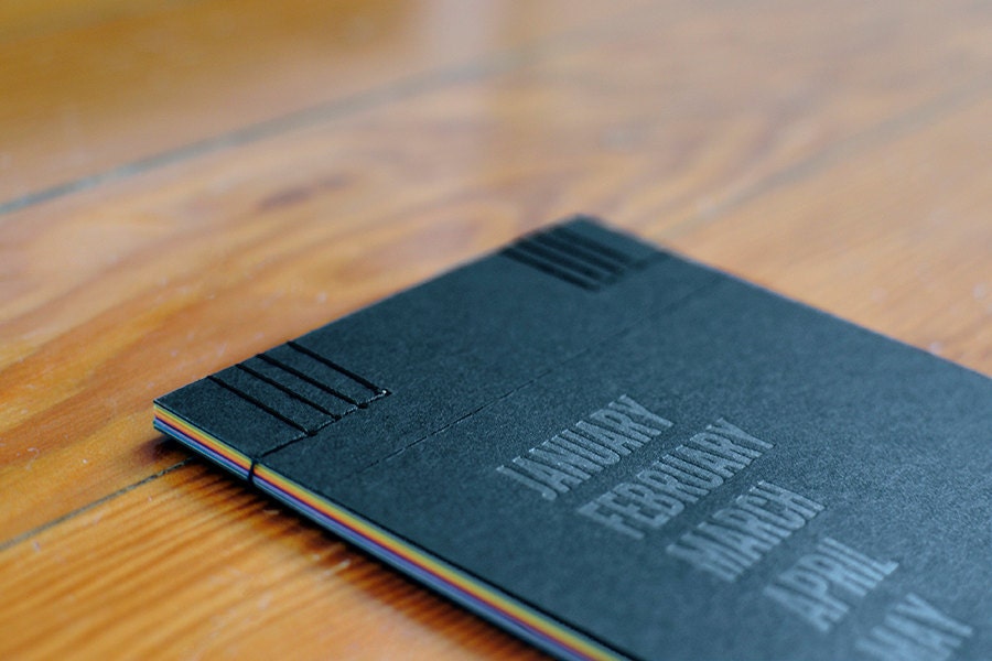 Letterpressed 2013 Desk Calendar