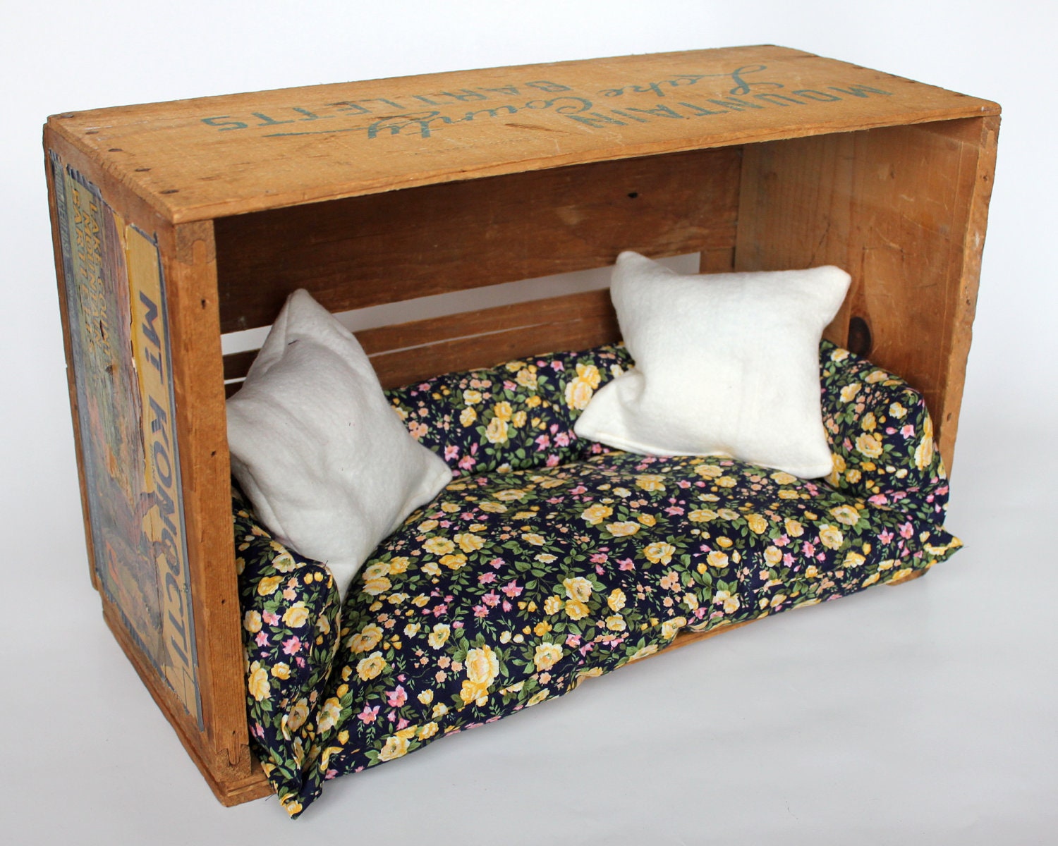 Vintage re-purposed pet bed