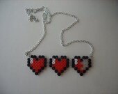 Pixel Heart Container Necklace - JustAnotherLevel